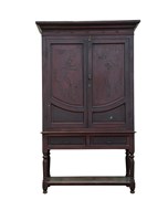 木製花鳥紋衣櫥藏品圖，第1張